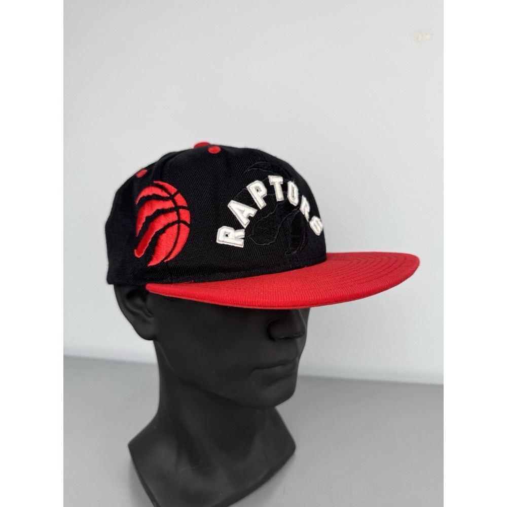 Toronto Raptors SnapBack Hat Adidas Cap Embroidered Logo Spellout‎ Retro NBA Y2K